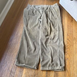 Eddie Bauer Corduroy pants beige baggy